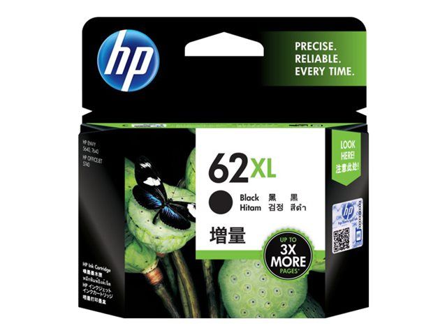 HP cartucho de tinta negro 62XL C2P05AE 600 páginas