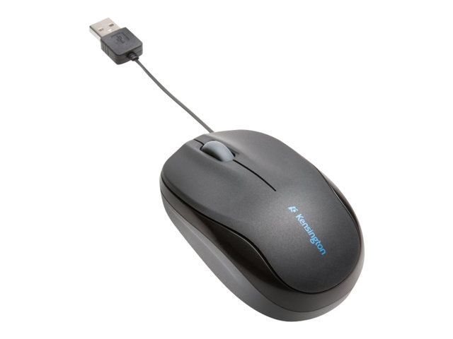 Kensington ratón Pro Fit Retractable Mobile óptico cableado USB - negro K72339EU