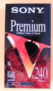 Sony cinta video VHS E-240 4 horas Premium