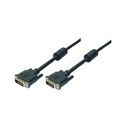 Logilink cable DVI-D 24+1 macho - DVI-D 24+1 macho 2 metros con ferrita