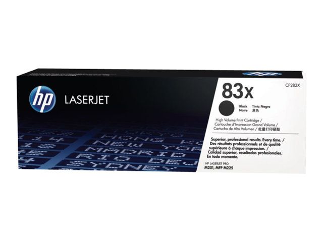 HP toner negro 83X CF283X 2200 paginas para LJ Pro M201dw, M201n, MFP M225dn, MFP M225dw