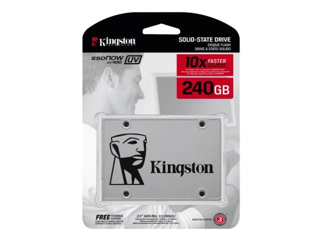 Kingston disco duro SSD 240Gb SSDNow UV400 - Unidad en estado sólido - 240 GB - interno - 2.5