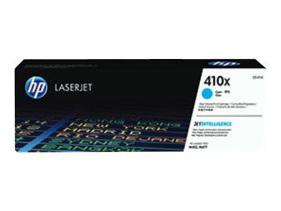 HP toner cyan 410X CF411X 5000 páginas para Color LaserJet Pro M452dn, M452dw - MFP M377dw - MFP M477fdn - MFP M477fdw - MFP M477fnw