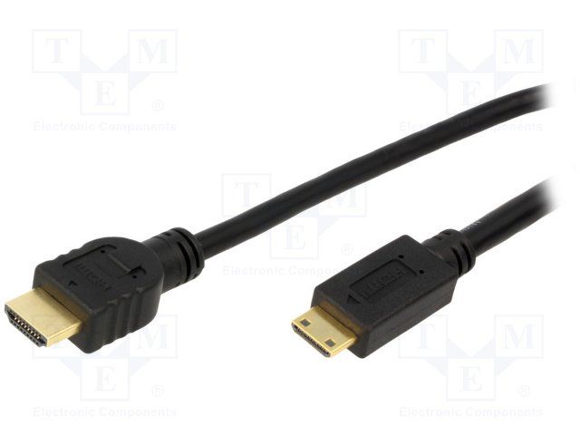 Logilink cable HDMI A - HDMI C mini 2 metros 1.4 negro CH0023