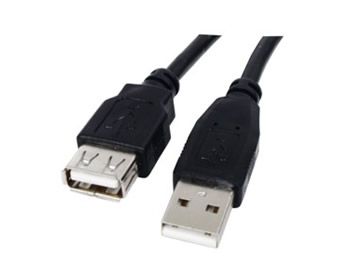 Logilink cable USB A - USB A CU0011B 3 metros macho-hembra 2.0 prolongador negro 12203N