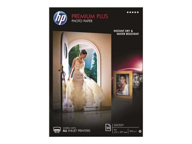 HP Papel fotografico CR672A Premium Plus A4 brillante 20 hojas - 300 gr./m2