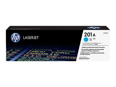 HP toner cyan 201A CF401A 1400 páginas LaserJet Pro M252dn, M252dw, M252n; LaserJet Pro MFP M274n, MFP M277dw, MFP M277n