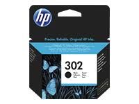 HP cartucho de tinta negro 302 F6U66AE 190 páginas Deskjet 1010- 2130- 3630- Envy 4520- 4522- Officejet 3830- 3834