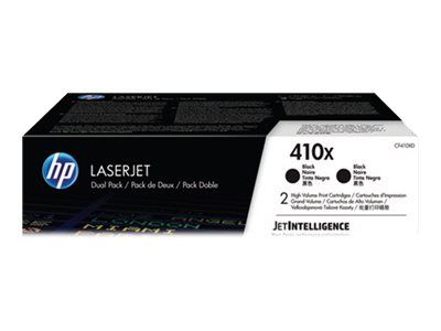 HP toner negro 410X CF410XD 6500 páginas X 2 unidades LaserJet Pro M452dn, M452dw - MFP M377dw - MFP M477fdn - MFP M477fdw - MFP M477fnw