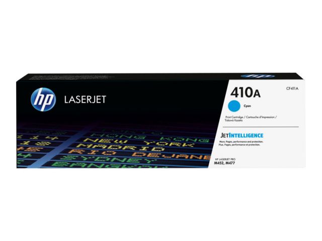 HP toner laser cyan 410A CF411A 2.300 páginas para Color LaserJet Pro M452 - MFP M377 -  MFP M477