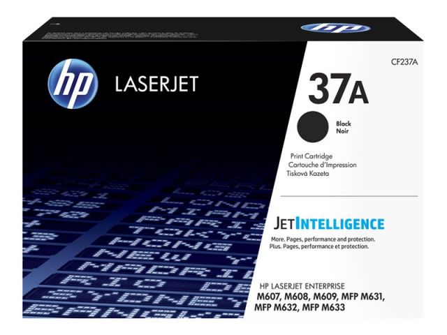 HP toner negro 37A CF237A 11.000 páginas para para LaserJet Enterprise M607 - M608 - M609 -  MFP M633 - LaserJet Enterprise Flow MFP M633