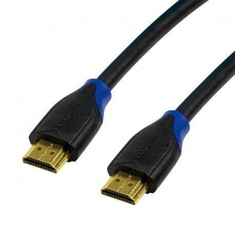 Logilink cable HDMI A - HDMI A 2m. 2.0 4K 60Hz negro con ethernet  CH0062. Admite resoluciones de hasta 4096 x 2160 a 60 Hz, Ultra HD y 4K2K