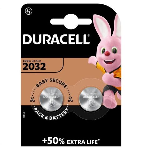 Duracell Pilas botón CR2032 3V Lithium 2 unidades