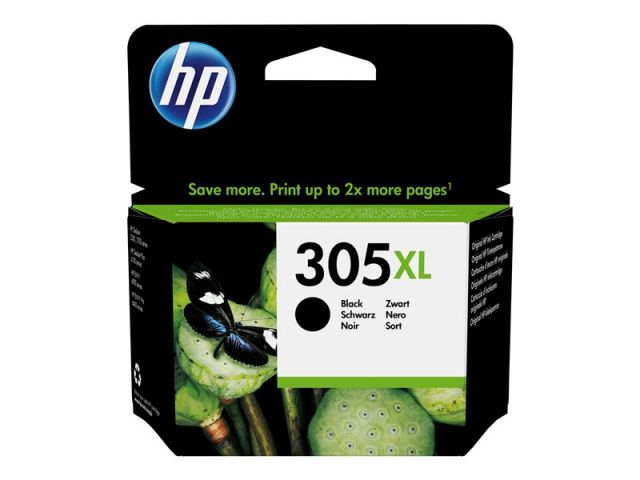 HP Cartucho de tinta negro 305XL 3YM62AE#UUS 240 páginas para Deskjet 23XX-27XX-DeskJet Plus 41XX- Envy 60XX- ENVY Pro 64XX