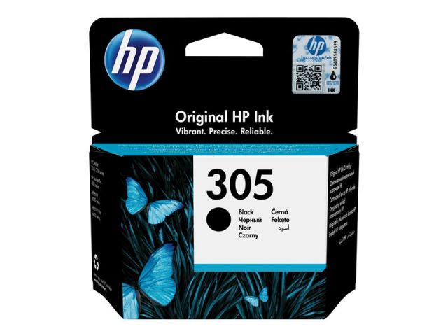 HP Cartucho de tinta negro 305 3YM61AE 120 hojas para Deskjet 23XX-27XX-DeskJet Plus 41XX- Envy 60XX- ENVY Pro 64XX