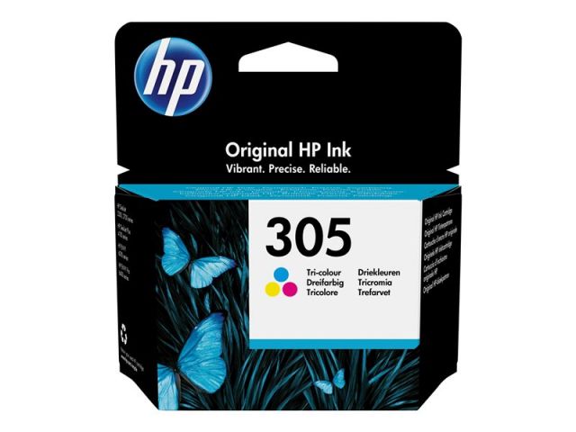 HP Cartucho de tinta color 305 3YM60AE 100 páginas para Deskjet 23XX-27XX-DeskJet Plus 41XX- Envy 60XX- ENVY Pro 64XX