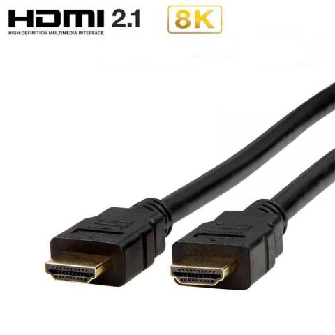 Logilink cable HDMI A - HDMI A 2m. 2.1 8K 60Hz negro con ethernet  CH0078 •Resolución de video de hasta 10K, 8K / 60 Hz, 4K / 120 Hz