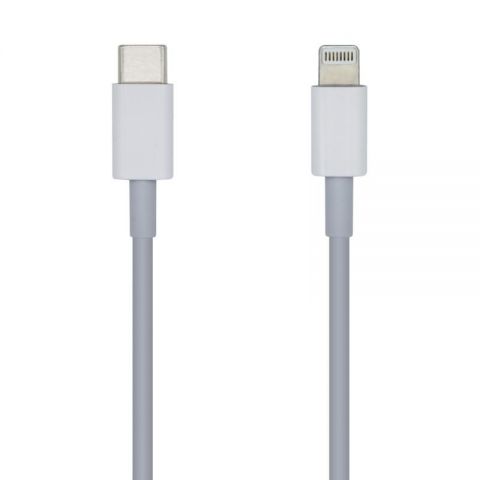 AISENS Cable Apple -USB TYPE C-LIGHTING-2A, 1M carga rápida - blanco - A102-0442