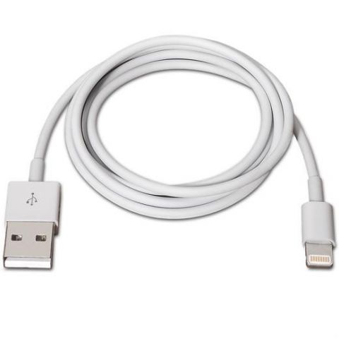 AISENS Cable Lightning a USB 2.0 - LIGHTNING/M-USB A/M blanco - 1,0m