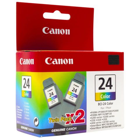 Canon cartucho de tinta BCI24C 6882A009 S200/300 2 unidades