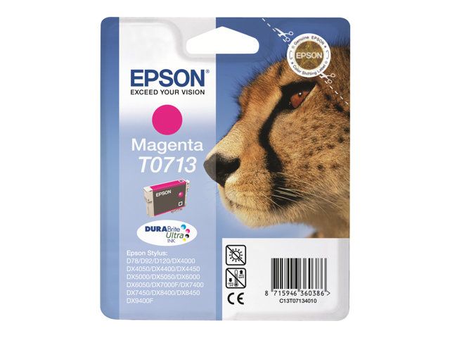 Epson cartucho de tinta magenta T0713 T071340B 5,5 ml. D78-DX4000-5000