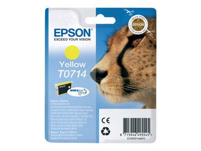 Epson cartucho de tinta amarillo T0714 5,5 ml. D78-DX4000-5000