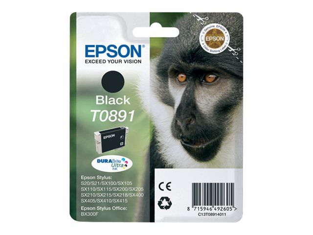 Epson cartucho de tinta negro T08914020 180 páginas S20-SX100-SX105 SX200-SX205-SX400