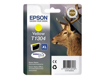 Epson cartucho de tinta amarillo T13044010 10,1 ml.Office BX630, BX635, BX935; WorkForce WF-3010, 3520, 3530, 3540, 7015, 7515, 7525