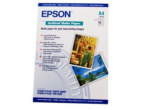 Epson papel ink-jet S041342 A4 mate larga duración 192gr. 50 hojas