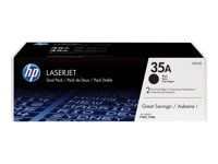 HP toner negro 35A CB435AD pack 2 unidades 1500 páginas  LJ P1005/1006