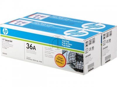 HP toner negro 36A (CB436AD) pack 2 unidades 2000 páginas LJ P1505