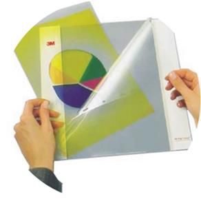 3M Funda protectora para transparencias Flip Frames 7110 banda estrecha caja de 100 unidades