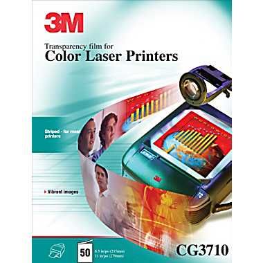 3M Transparencias CG3710 láser color A4 50h