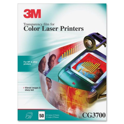 3M Transparencias CG3700 láser color A4 50h