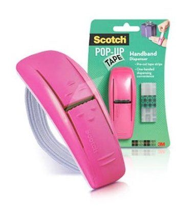 3M Dispensador tira adhesiva NR.91-EP Scotch de mano con goma - color púrpura + 150 tiras (fotografía no corresponde con el producto).