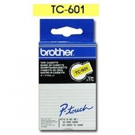 Brother cinta rotuladora TC701 negro/verde 12mm x 7m