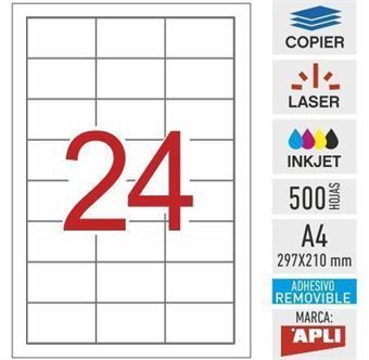 Apli etiquetas 03056 I/L/F 64,6X33,8 100H