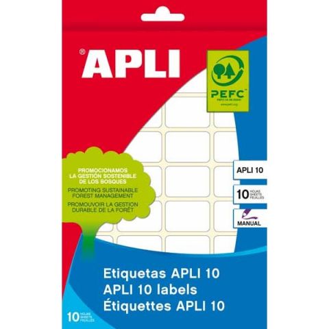 Apli etiquetas 01641 en paquete 19X40 10H