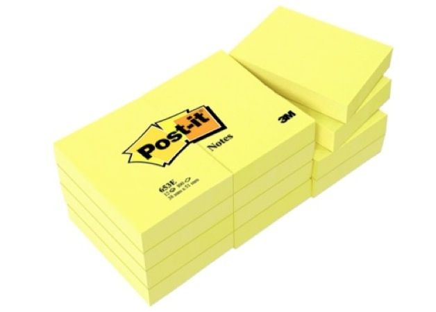 3M Post-it notas 653TF 38x51mm 12 unidades