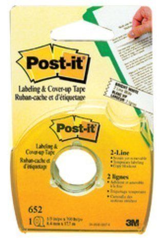 3M Post-it cinta corrector 652 8,42mm x 17,7m