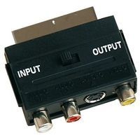 Adaptador euroconector - S-VHS -  3RCA -  IN/OUT