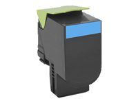 Lexmark tóner cyan 802HC 80C2HC0 3.000 páginas para CX410de,CX410dte,CX410e,CX510de,CX510dhe,CX510dthe